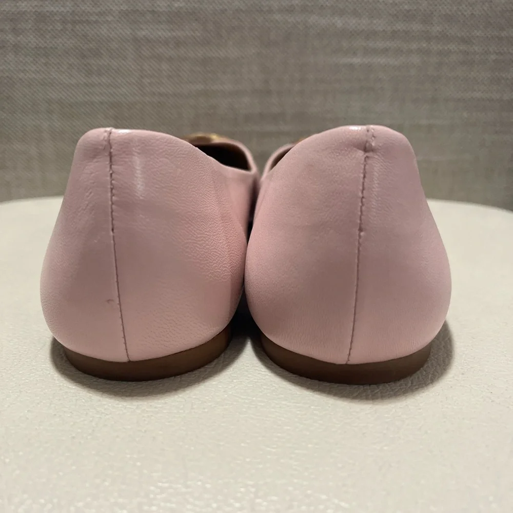 Tory Burch Benton Sea Shell Pink Ballet Flats Women’s Size 10